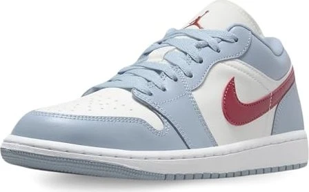Nike Air Jordan 1 Low sail/blue grey/white/dune red (Damen)