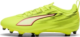Puma Ultra 6 Play FG/AG yellow alert/puma black/glowing red/lime squeeze (Junior)