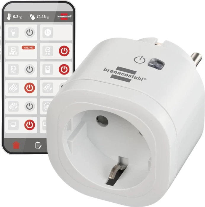 Brennenstuhl WA 3000 XS01 Wifi-Steckdose weiß, Smart-Steckdose