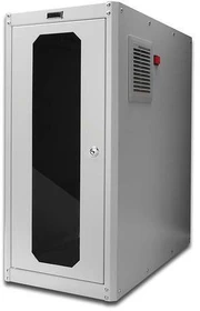 Digitus Professional SoHo-Line PC Schrank, Sicherheitsglastür, IP54, grau, 600mm tief