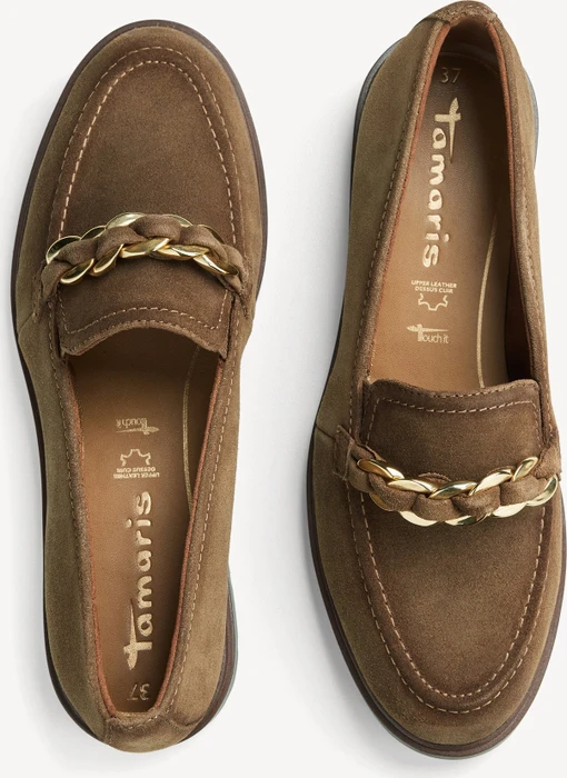 Tamaris Lederslipper braun (Damen)