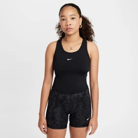 Nike One Fitted Dri-FIT Funktionsshirt ärmellos schwarz/weiß (Junior)
