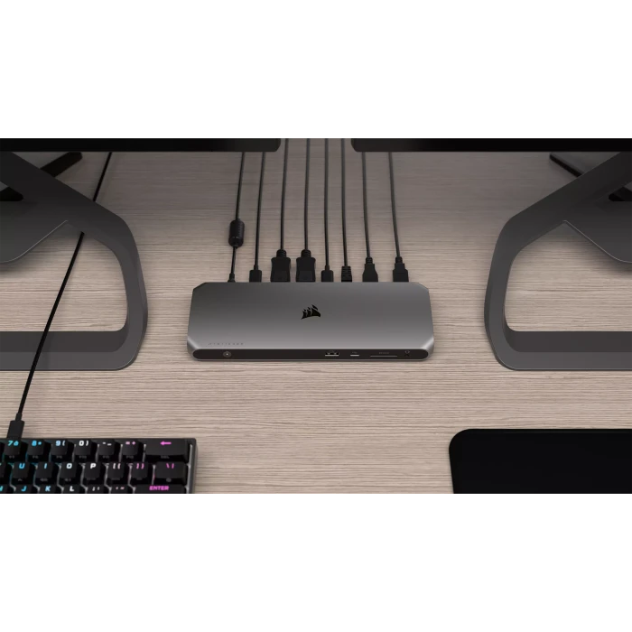 Corsair TBT100 Thunderbolt 3 Dock (2x DisplayPort), Thunderbolt 3 [Buchse]