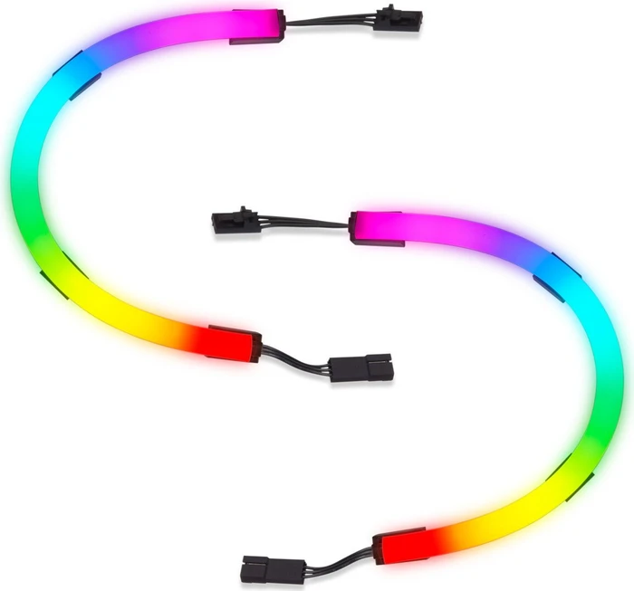 Corsair iCUE LS100 Smart Lighting Strip Expansion Kit, 2x LED-Streifen, schwarz/weiß