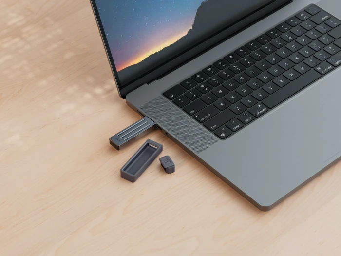 Seagate Ultra Compact SSD +Rescue 1TB dunkelgrau, USB-C, USB 3.2 Gen 2×1