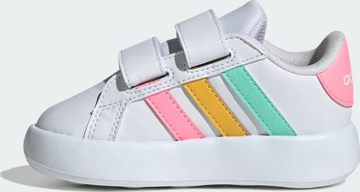 adidas Grand Court 2.0 cloud white/pulse mint/beam pink (Junior)