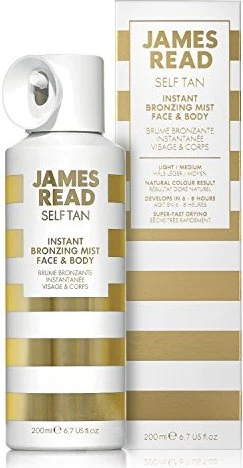 James Read Self Tan Instant Bronzing Mist Spray Gesicht und Körper, 200ml