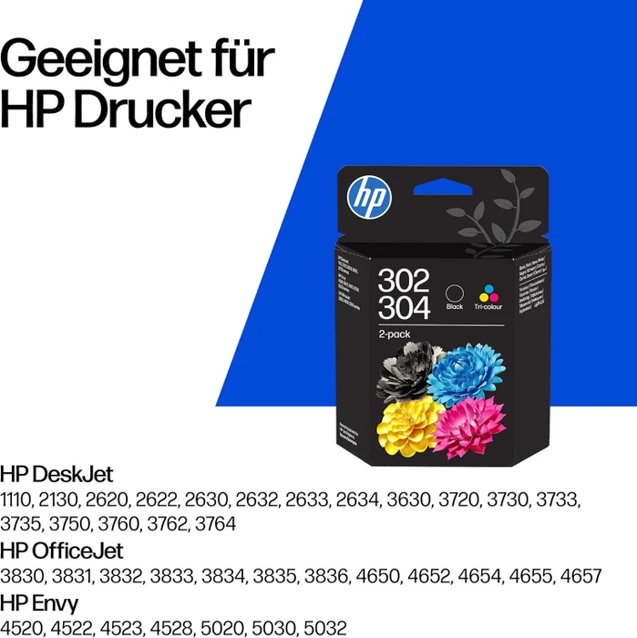 HP Druckkopf mit Tinte 302/304 Multipack