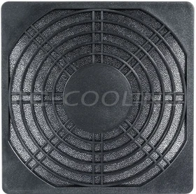 Cooltek Kunststoff-Lüftergitter mit Filter 80mm schwarz