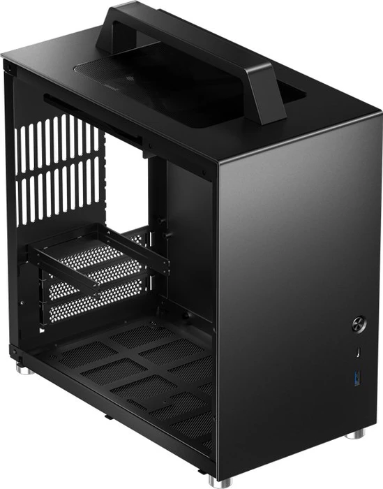 Jonsbo T8 PLUS Black, schwarz, Glasfenster, Mini-ITX