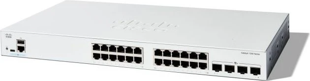 Cisco Catalyst 1300 Rackmount Gigabit Managed Switch, 24x RJ-45, 4x SFP+
