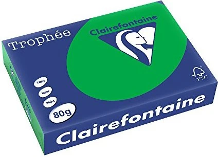 Clairefontaine Trophée Universalpapier matt billiardgrün, A4, 80g/m², 500 Blatt