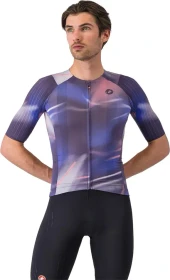 Castelli Aero Race 8S Trikot kurzarm night shade/rosa giro (Herren)