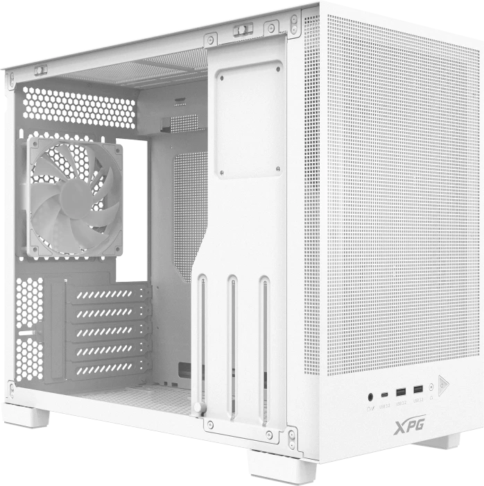 ADATA XPG Valor Mesh Nano White, weiß, Glasfenster