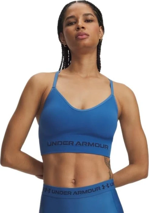 Under Armour Vanish Seamless Low Sport-BH blue/blackout navy (Damen)