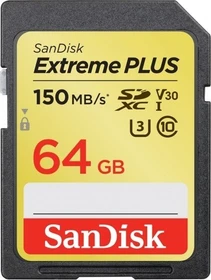 SanDisk Extreme PLUS R150/W70 64GB, UHS-I U3, Class 10