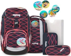 Ergobag Pack WellenreitBär Schulrucksack-Set, 6-tlg.