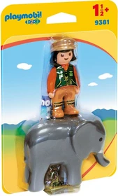 playmobil 1.2.3 Tierpflegerin mit Elefant