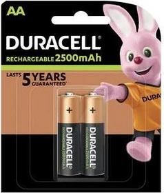 Duracell Recharge Ultra Mignon AA NiMH 2500mAh, 2er-Pack