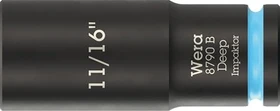 Wera 8790 B Impaktor Deep Außensechskant Steckschlüssel 3/8" zöllig, 11/16"x63mm