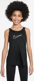 Nike One Classic Dri-FIT Funktionsshirt ärmellos schwarz/weiß (Junior)