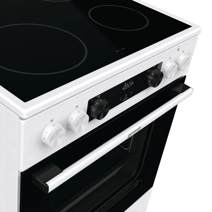 Gorenje GEC6C40WD Elektroherd mit Glaskeramik-Kochfeld