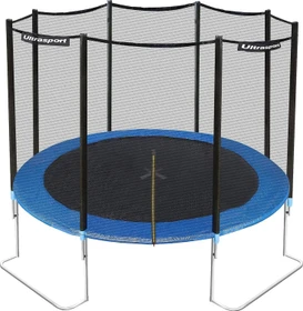 Ultrasport Jumper inkl. Sicherheitsnetz 251cm Trampolin blau