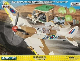 Cobi Historical Collection WW2 Supermarine Spitfire Mk.IX Desert Airstrip
