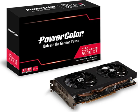 PowerColor Radeon RX 5600 XT, 6GB GDDR6, HDMI, 3x DP
