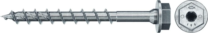 fischer PowerFast FPFII HWTF 10.0x120 BC 50 Holzbauschraube, 10x120mm, 50 Stück