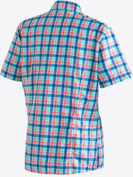 Maier Sports Philina Hemd kurzarm blue red check (Damen)