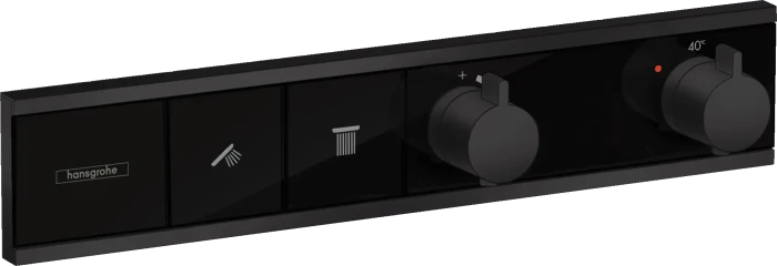 Hansgrohe RainSelect Thermostat Unterputz für 2 Verbraucher mattschwarz