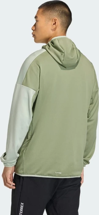 adidas Terrex Xperior Climawarm Light Fleece Hooded Jacke tent green/halo green (Herren)