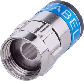 Cabelcon F-56 5.1 F-Kompressionsstecker, blau