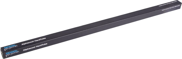 Alphacool Hardtube 13/10mm 40cm Deep Black, schwarz verchromt