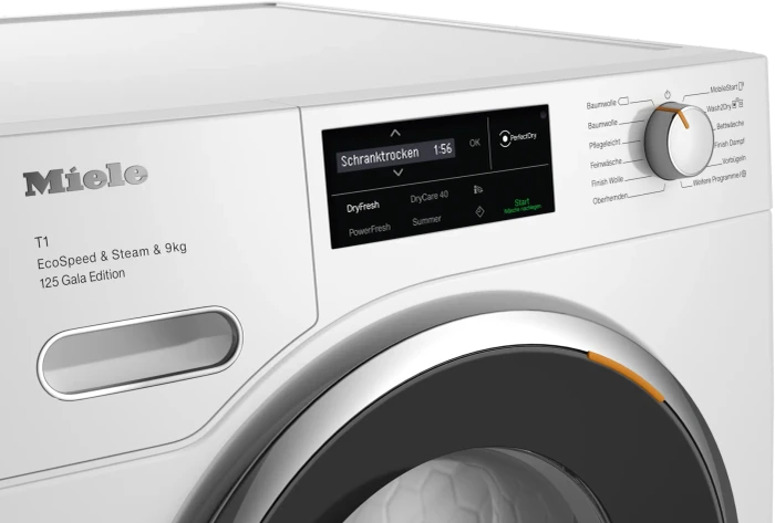 Miele T1 TWL680WP EcoSpeed & Steam & 9kg 125 Gala Edition Wärmepumpentrockner