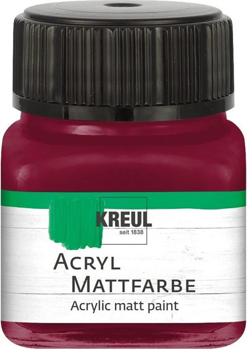 Kreul Acryl Mattfarbe, weinrot, 20ml (75269)