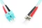 Digitus LWL Duplex Kabel, OM3, 2x ST Stecker/2x SC Stecker, 1m, türkis Vorschaubild