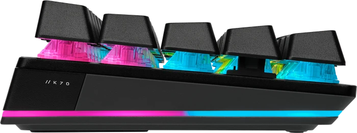 Corsair Gaming K70 PRO MINI Wireless, MX SPEED RGB Silver, USB/Bluetooth, US