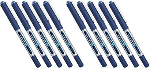 Uni-Ball Eye Micro UB-150 Tintenroller (Mine) blau/silber, 10er-Pack