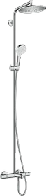 Hansgrohe Crometta S Showerpipe 240 1jet mit Wannenthermostat chrom