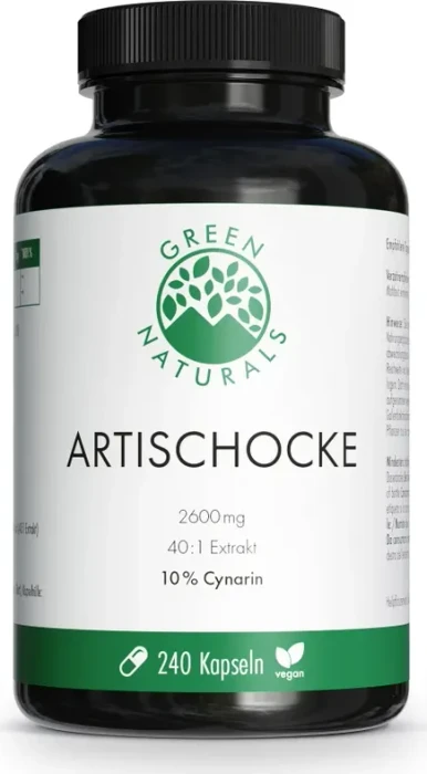 Green Naturals Artischocke Vegan Kapseln, 240 Stück