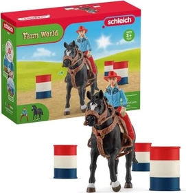 Schleich Farm World - Barrel Racing mit Cowgirl