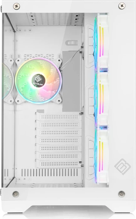 CSL-Computer Vitrum, weiß, Glasfenster
