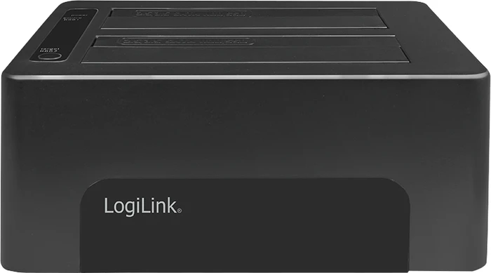 LogiLink USB 3.0 2-Bay für 2.5"/3.5" SATA HDD/SSD, schwarz, USB-B 3.0