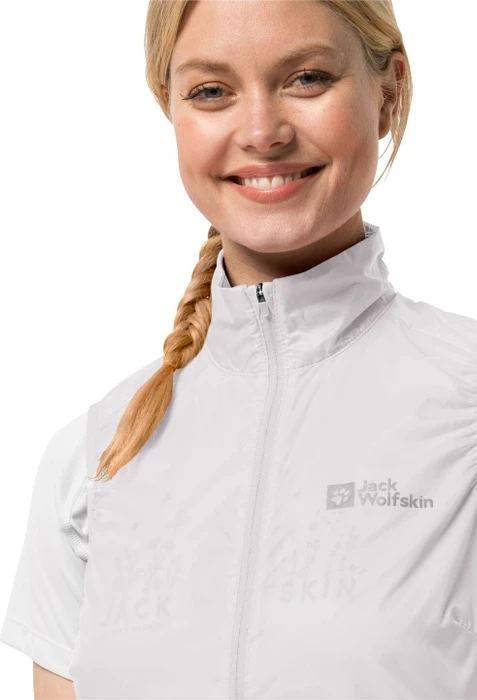 Jack Wolfskin Morobbia Wind Funktionsweste white cloud (Damen)