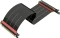 LinkUP AVA5 v4 ITX Armour Riser Kabel, links gerichtet, gewinkelt, PCIe 5.0, 300mm, schwarz Vorschaubild