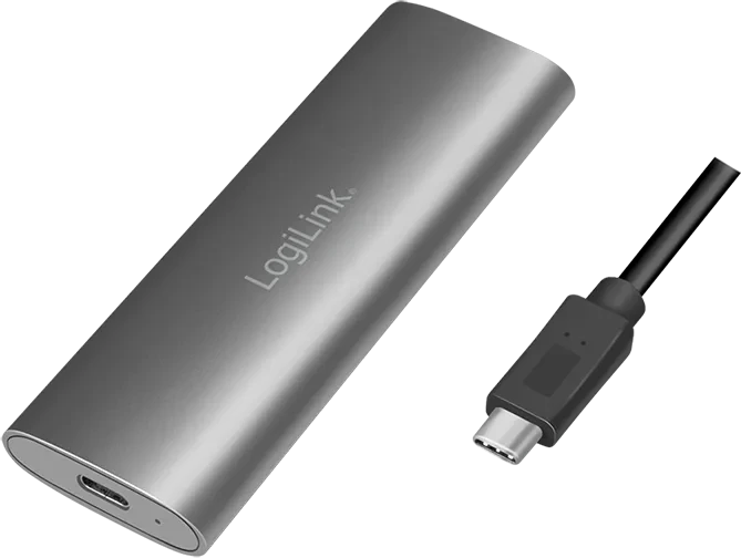 LogiLink externes Gehäuse, M.2 NVMe SSD, USB-C 3.1