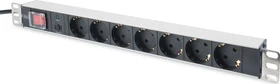 Digitus 19" Steckdosenleiste, 1HE, 7-fach, 230V, 2m