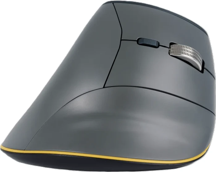 BakkerElkhuizen FastForward 3-Mode Vertical Mouse, dunkegrau, USB/Bluetooth